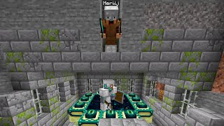 ماینکرافت اسپیدرانر و 1 هانتر | من هانت - Minecraft manhunt : speedrunner VS hunter