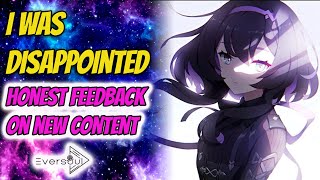 I WAS DISAPPOINTED HONEST FEEDBACK ON NEW CONTENT Eversoul