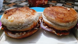 paneer tawa burger 🍔🤣 पनीर तवा बर्गर kabita kitchen