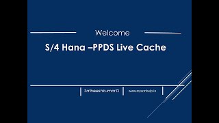 SAP PPDS Live Cache Check