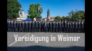 Vereidigung der Thüringer Polizei in Weimar