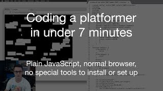 Coding a Platformer in Under 7 Minutes