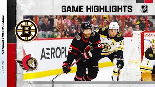 Bruins @  Senators 12/27 | NHL Highlights 2022