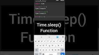 Time.sleep() function in python. #python #pythoncoding #pythontips #pythontutorial #programming