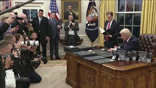 President Trump starts second term with several executive orders and pardons