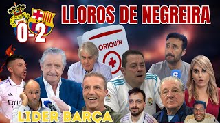 🤣😭 REACCIONES y  LLOROS MADRIDISTAS ⚽PALMAS 0 FC BARCELONA 2 | LIDER BARÇA