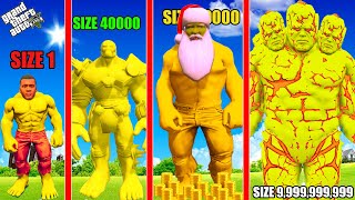 ICE GOD Growing BIGGEST ALL FATHER GOLDEN GOD HULK In GTA 5!