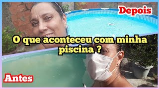 O que aconteceu com minha piscina