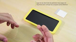 iVoler Glass Displayschutzfolie mit "Easy Frame" Installations Video
