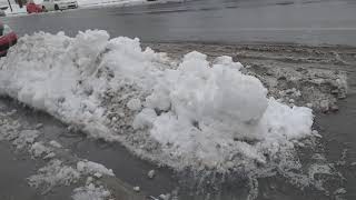 স্নো থেকে কাদা! || Dirty Snow|| Snow melting|| Winter|| Canada|| Montreal||