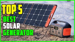 TOP 5: Best Solar Generators 2023 | Best Camping Solar Generator Reviews