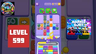Marble Sort Level 599 - How to Beat! Step-by-Step Walkthrough! #marblesort