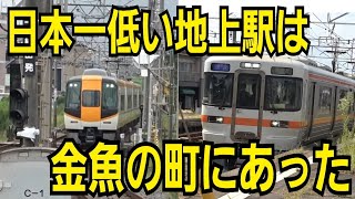 【近鉄名古屋線】日本一低い地上駅は金魚発祥の地！？