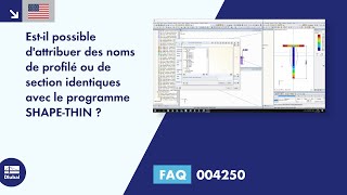 [EN] FAQ 004250 | Est-il possible d'attribuer des noms de profilé ou de section identiques avec l...