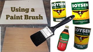 Paano Ako mag Stain at Barnis ng Plywood Gamit ang Paint Brush / How to Stain and Varnish Plywood