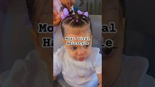 🎀 Creative hairstyle for baby girls of all hair type #hairstyletutorial #curlyhairstyle #girlmoms