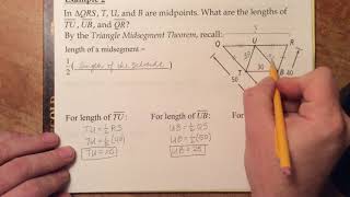 5-2 (Part 1): Triangle Midsegments and Angle Bisectors - Examples (16:30)