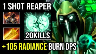 How to Boost MMR By Running At Them 1v5 Max HP Regen +105 Flame Radiance Burn DPS Necrophos Dota 2