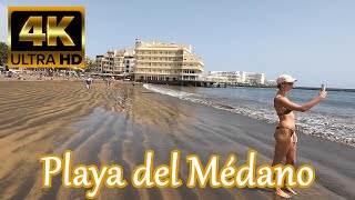 TENERIFE 4K | BEACH WALK - Playa del médano [Spain 2021] ⛱️ Amazing Beach 😍