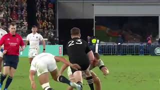 England vs New Zealand All blacks rugby world cup semi final. Big hits and tackles.