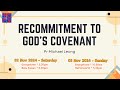 Recommitment To God's Covenant