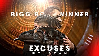 BIGG BOSS 16 WINNER - MC STAN EDIT | MC Stan Status | Excuses Song Edit | Bigg Boss 16 Winner