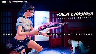 Kala Chasma Beat Sync Montage Free Fire | Kaala Chasma  Free Fire Tiktok Remix Montage