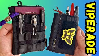 Viperade VE16 \u0026 VE9 Pocket Organizer Review and Comparison - EDC Cordura Wallet with Velcro Patch