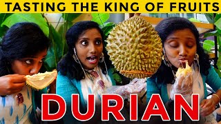 Durian fruit eating challenge I street foods I துரியன் பழம் I Tastee with Kiruthiga