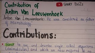 Contributions of Anton Van Leeuwenhoek in Microbiology #anton_van_leeuwenhoek #father_of_microbio