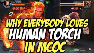 MCOC இல் ஏன் எல்லோரும் மனித ஜோதியை விரும்புகிறார்கள் | சாம்பியன்களின் மார்வெல் போட்டி