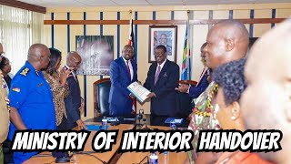 NEW ERA: Prime CS Musalia Mudavadi hands over Interior Docket to CS Kipchumba Murkomen!!