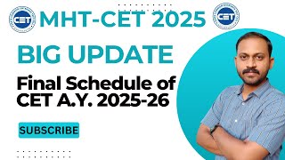 | Class 12th | MHT-CET 2025  | final schedule  | HSC 2025 | big update 2025 #mhtcet #hsc