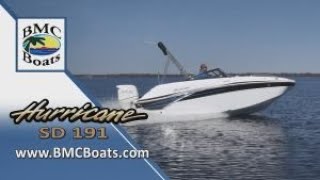 Performance Test 2019 Hurricane Deck Boat SD 191 OB Outboard and Walk-Through by BMC Boats