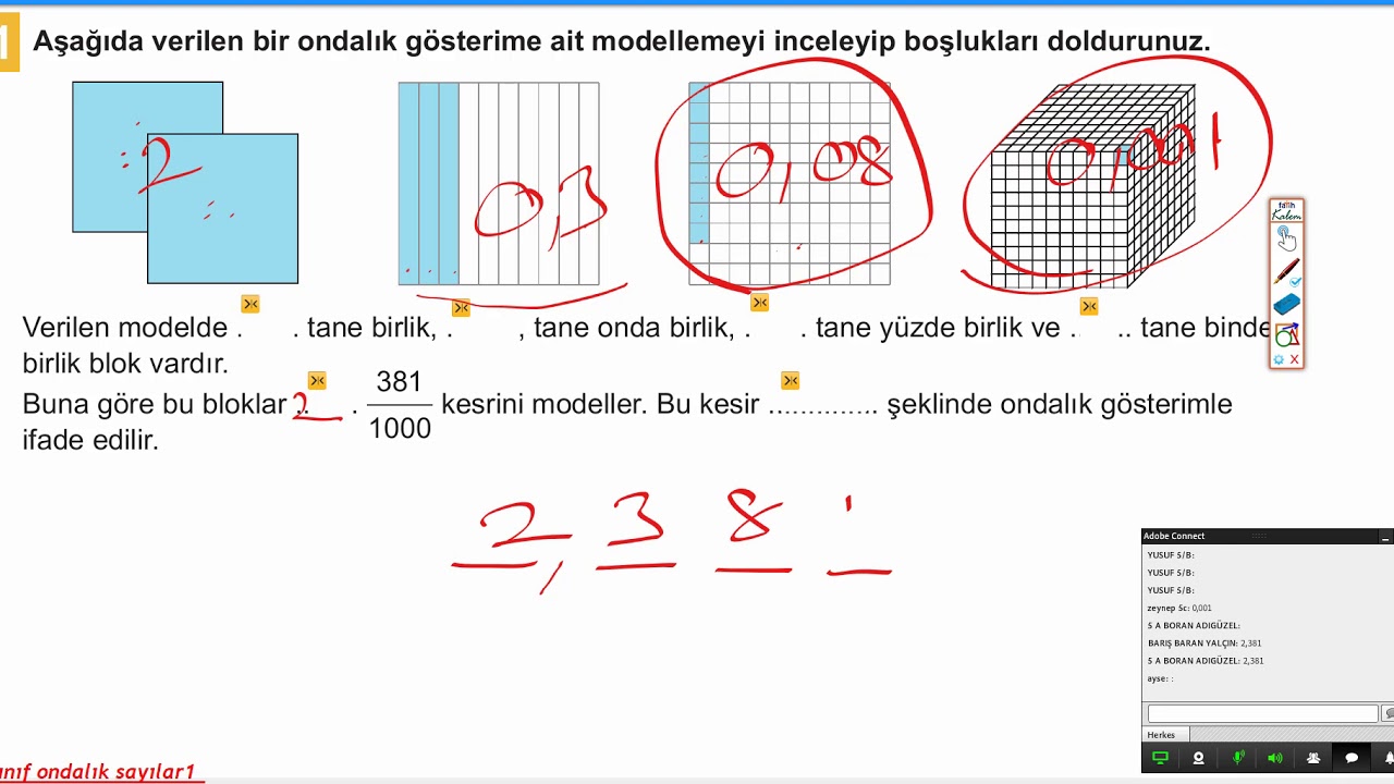 5.SINIF MATEMATİK ONDALIK SAYILAR 1 - YouTube