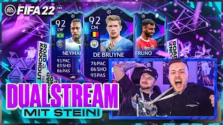 XXL CL Road to the Knockout PACK OPENING 🔥 Dual Stream mit Steini 😱 FIFA 22 LIVE 🔴