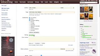 LibraryThing Tiny Tutorial: Editing your books