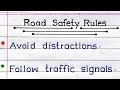 Road Safety Rules In English | Traffic Safety rules In English | 10 Road Safety Rules |