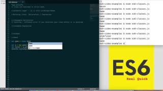 es6 classes - real quick
