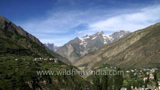 View of Kardang Monastery as seen from Keylong, Himachal Pradesh