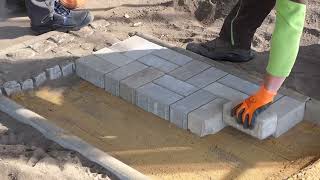 Paving With Concrete Blocks