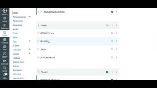 Canvas Course Navigation Overview