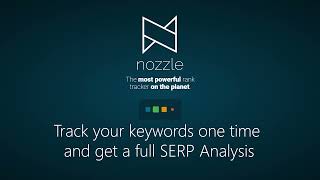 Track your keywords one time and get a full SERP Analysis