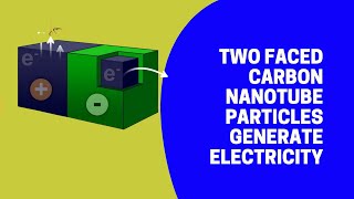 Two faced carbon nanotube particles generate electricity