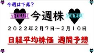 【今週株】今週の日経平均株価予想　2022年2月7日～2月10日