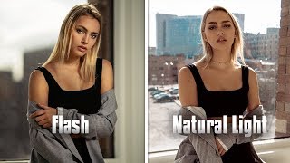 Natural light vs Off Camera Flash CHALLENGE ft. Jessica Kobeissi