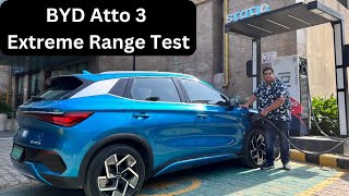 BYD Atto 3 Range Test | Atto 3 Battery Drained Test | BYD EV Real Life Range | Atto 3 Range Review