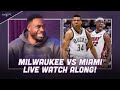 WATCH ALONG: Thanasis Antetokounmpo REACTS LIVE to the Milwaukee Bucks vs. Miami Heat!