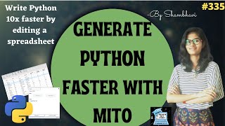 Getting python faster with Mito