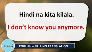 COMMONLY USED FILIPINO Phrases! #21 (English-Tagalog)